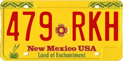 NM license plate 479RKH