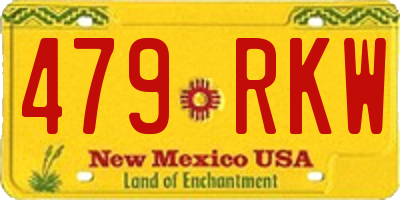 NM license plate 479RKW