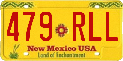 NM license plate 479RLL