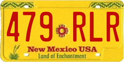 NM license plate 479RLR