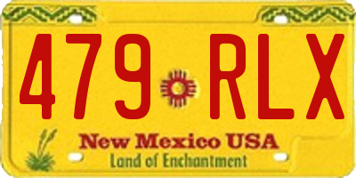 NM license plate 479RLX