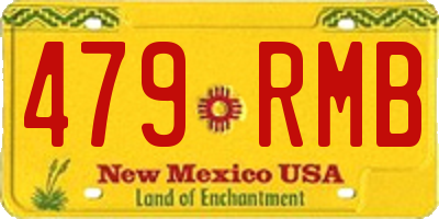 NM license plate 479RMB