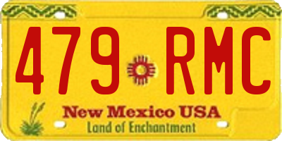 NM license plate 479RMC