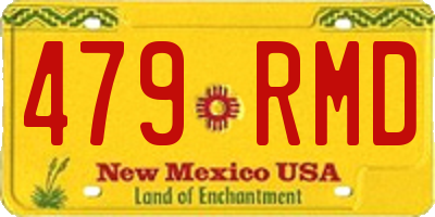 NM license plate 479RMD