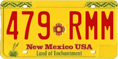 NM license plate 479RMM