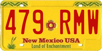 NM license plate 479RMW