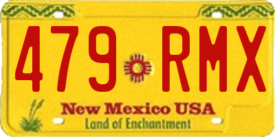 NM license plate 479RMX