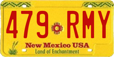 NM license plate 479RMY
