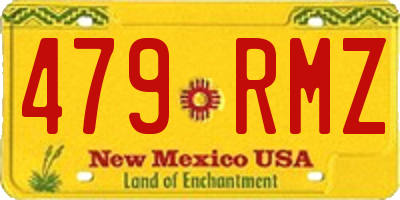 NM license plate 479RMZ