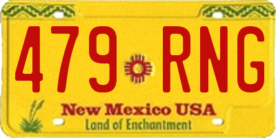 NM license plate 479RNG