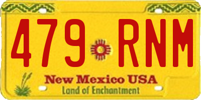 NM license plate 479RNM