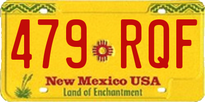 NM license plate 479RQF