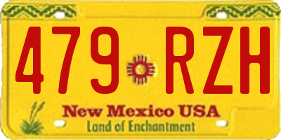 NM license plate 479RZH