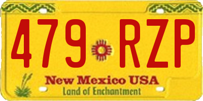 NM license plate 479RZP