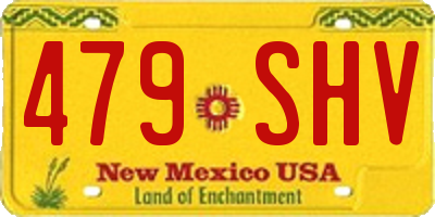NM license plate 479SHV