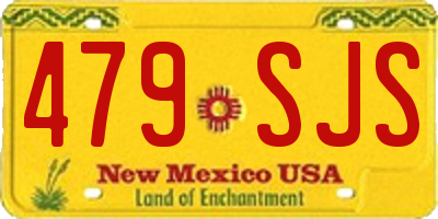 NM license plate 479SJS