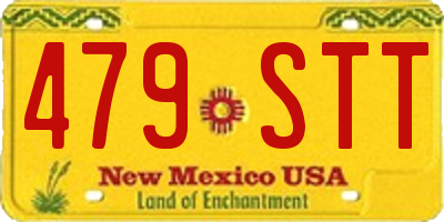 NM license plate 479STT