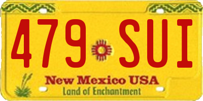 NM license plate 479SUI