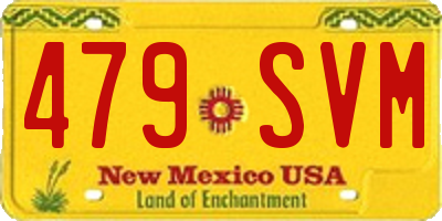 NM license plate 479SVM