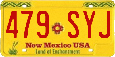 NM license plate 479SYJ