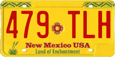 NM license plate 479TLH