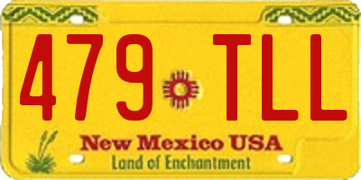 NM license plate 479TLL