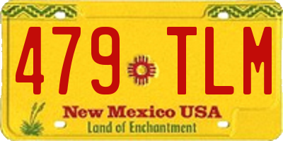 NM license plate 479TLM