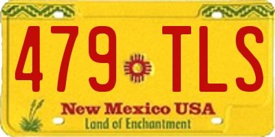 NM license plate 479TLS