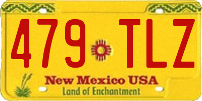 NM license plate 479TLZ
