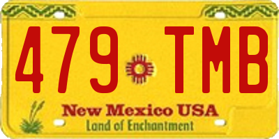NM license plate 479TMB