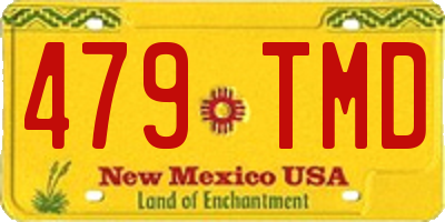 NM license plate 479TMD