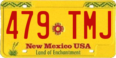 NM license plate 479TMJ