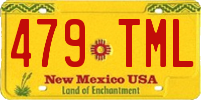 NM license plate 479TML