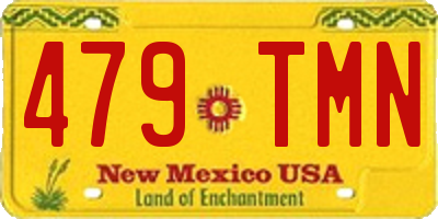 NM license plate 479TMN