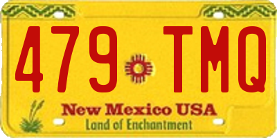 NM license plate 479TMQ