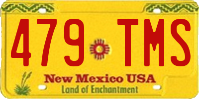 NM license plate 479TMS