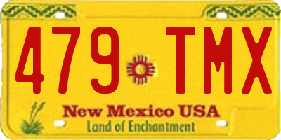 NM license plate 479TMX