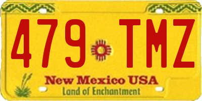 NM license plate 479TMZ