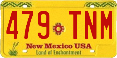 NM license plate 479TNM