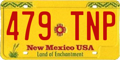 NM license plate 479TNP