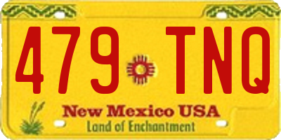 NM license plate 479TNQ