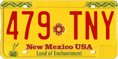 NM license plate 479TNY