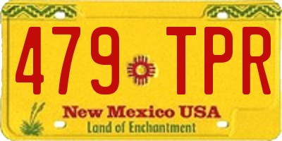 NM license plate 479TPR