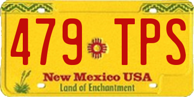 NM license plate 479TPS