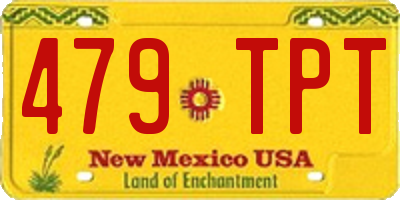 NM license plate 479TPT