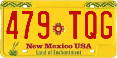 NM license plate 479TQG
