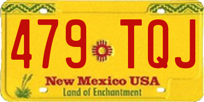 NM license plate 479TQJ