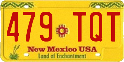 NM license plate 479TQT