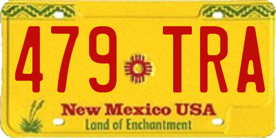 NM license plate 479TRA