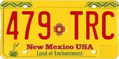 NM license plate 479TRC